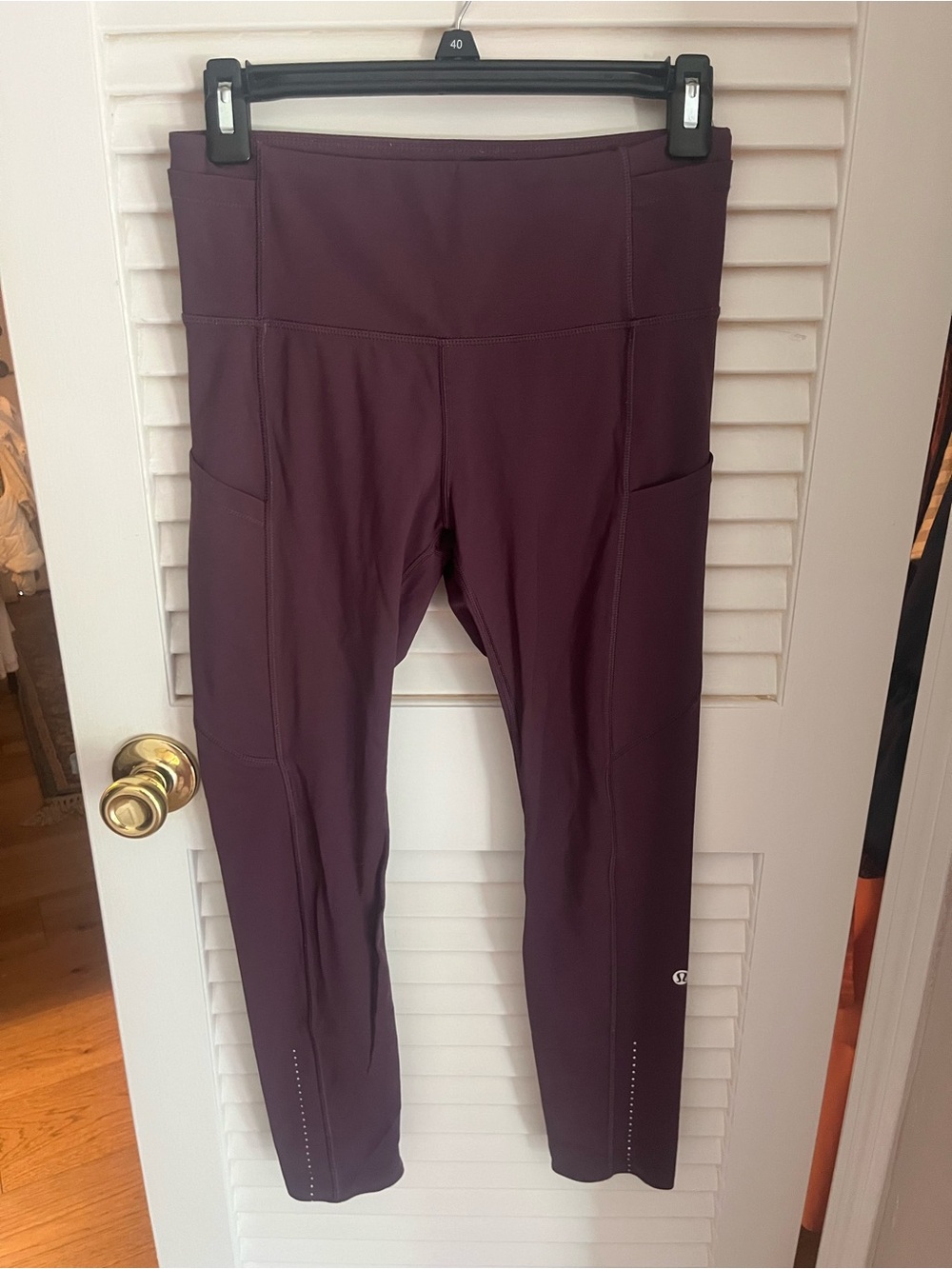 lululemon athletica Plum Purple High-Rise Pocket Leggings cropped
